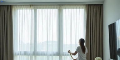 Delicate sheer drape cleaning moffat-beach Matty Curtain Cleaning
