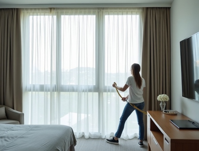 Moffat Beach Sheer Curtain Cleaning